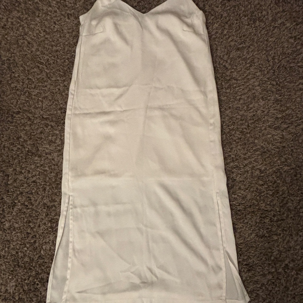 Shinestar Classic White Slip Dress